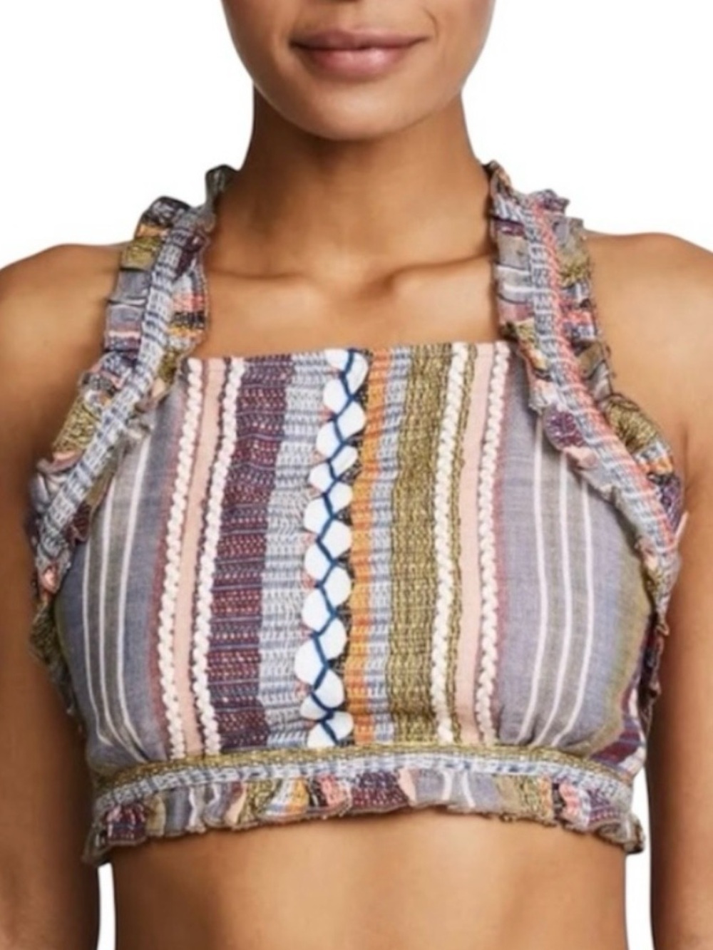 Red Carter - Arella Striped Crop Top